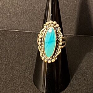 Sterling Silver Turquoise Gemstone Ring